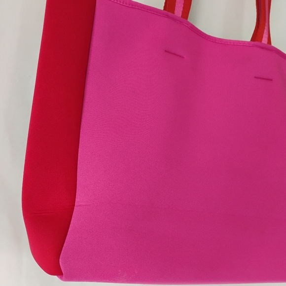 Summersalt x FabFitFun Pink & Red Neoprene Beach Summer Tote Bag Swimming Pool - Picture 13 of 16